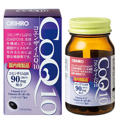 Viên uống Coenzyme Q10 Orihiro, hỗ trợ giảm nguy cơ tai biến tim mạch