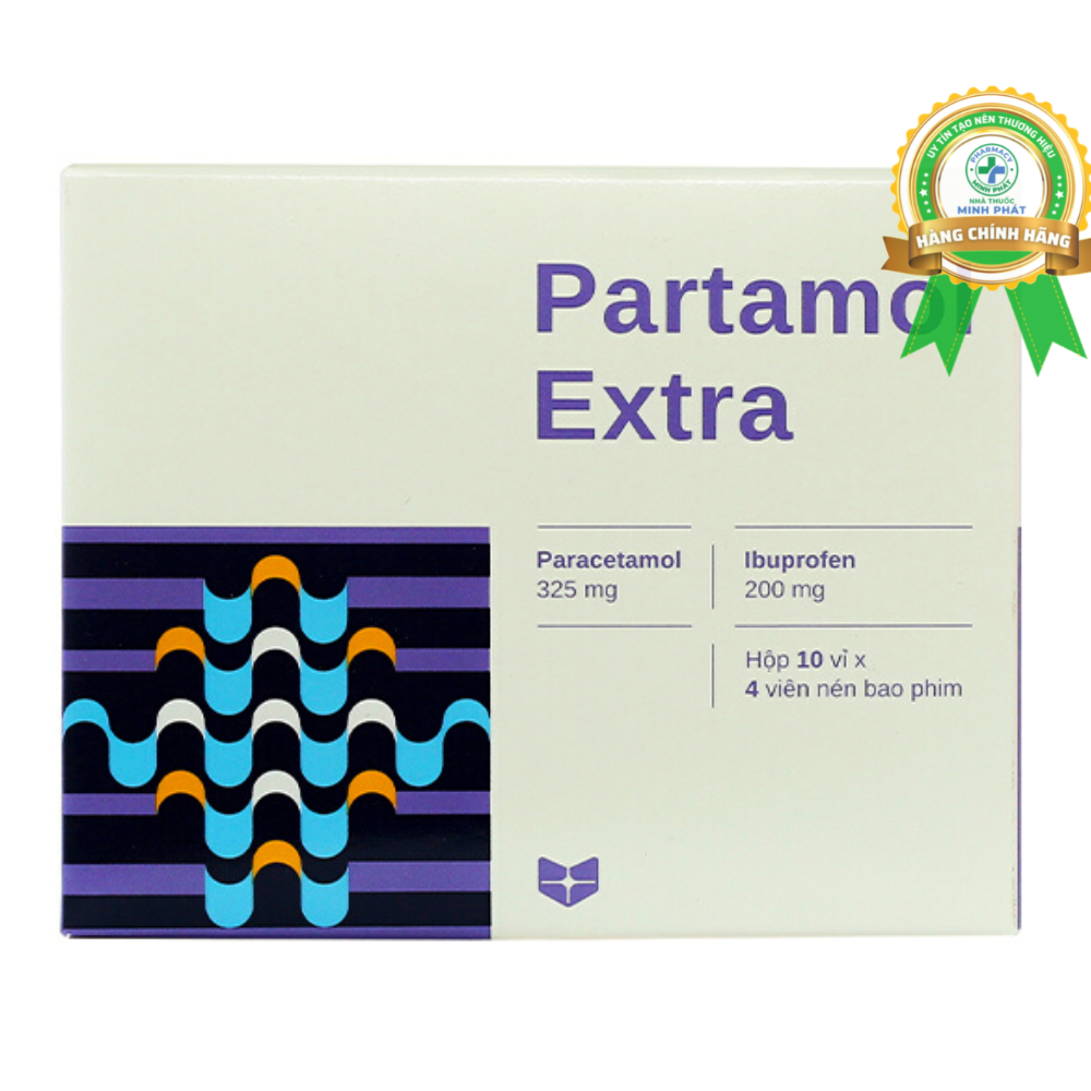Partamol giảm đau, kháng viêm xương khớp (10 vỉ x 4 viên)