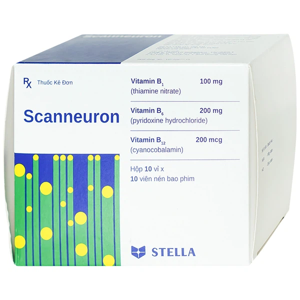 Thuốc Scanneuron Stella điều trị rối loạn về hệ thần kinh (Hộp 10 vỉ x 10 viên)